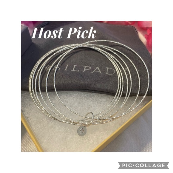 Silpada Sterling Silver ‘Lasting Impression’ Bangle Bracelet Set B3008 - Picture 2 of 16